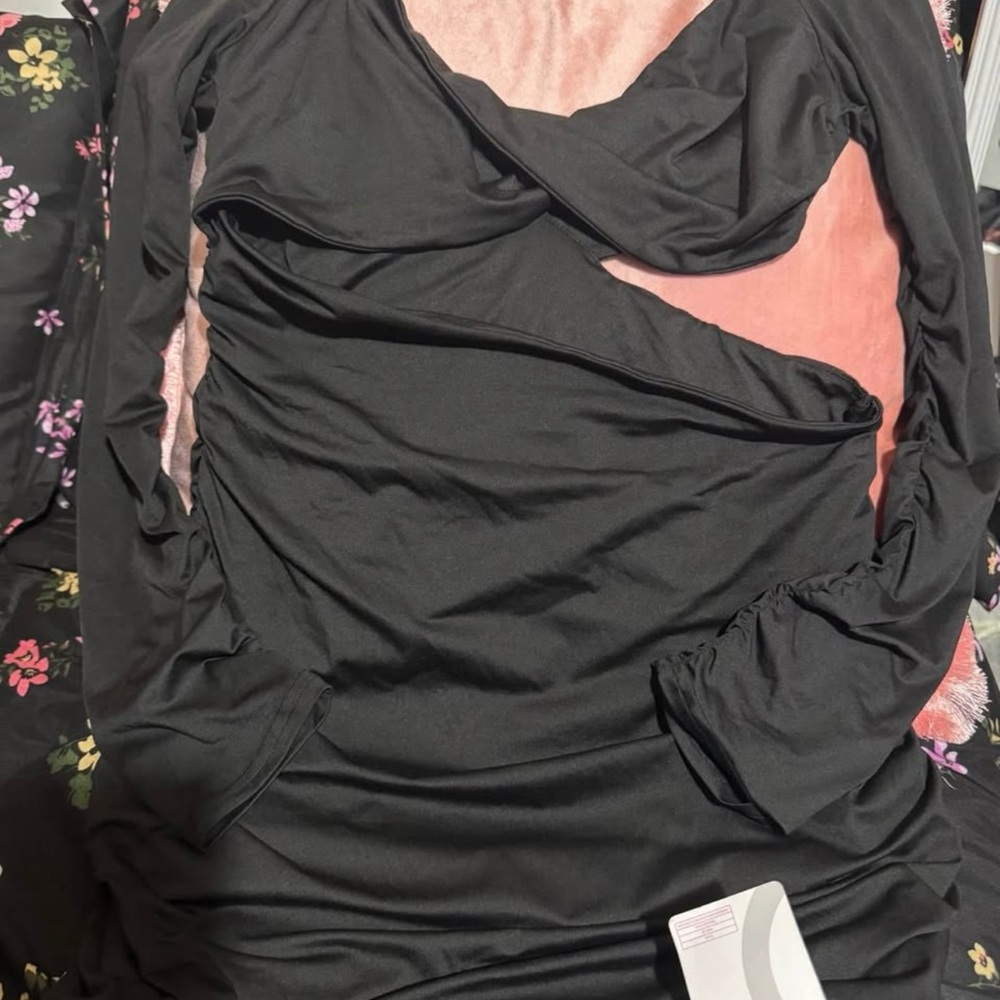 Chic Black Long Sleeve Dress